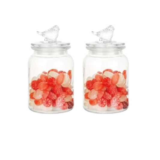 2Pcs Storage Jar Set 980ml 8c-SD-021