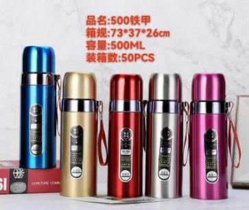 500ML Vacuum Insulated Flask Bottle – Leakproof Hot & Cold Thermal Bottle