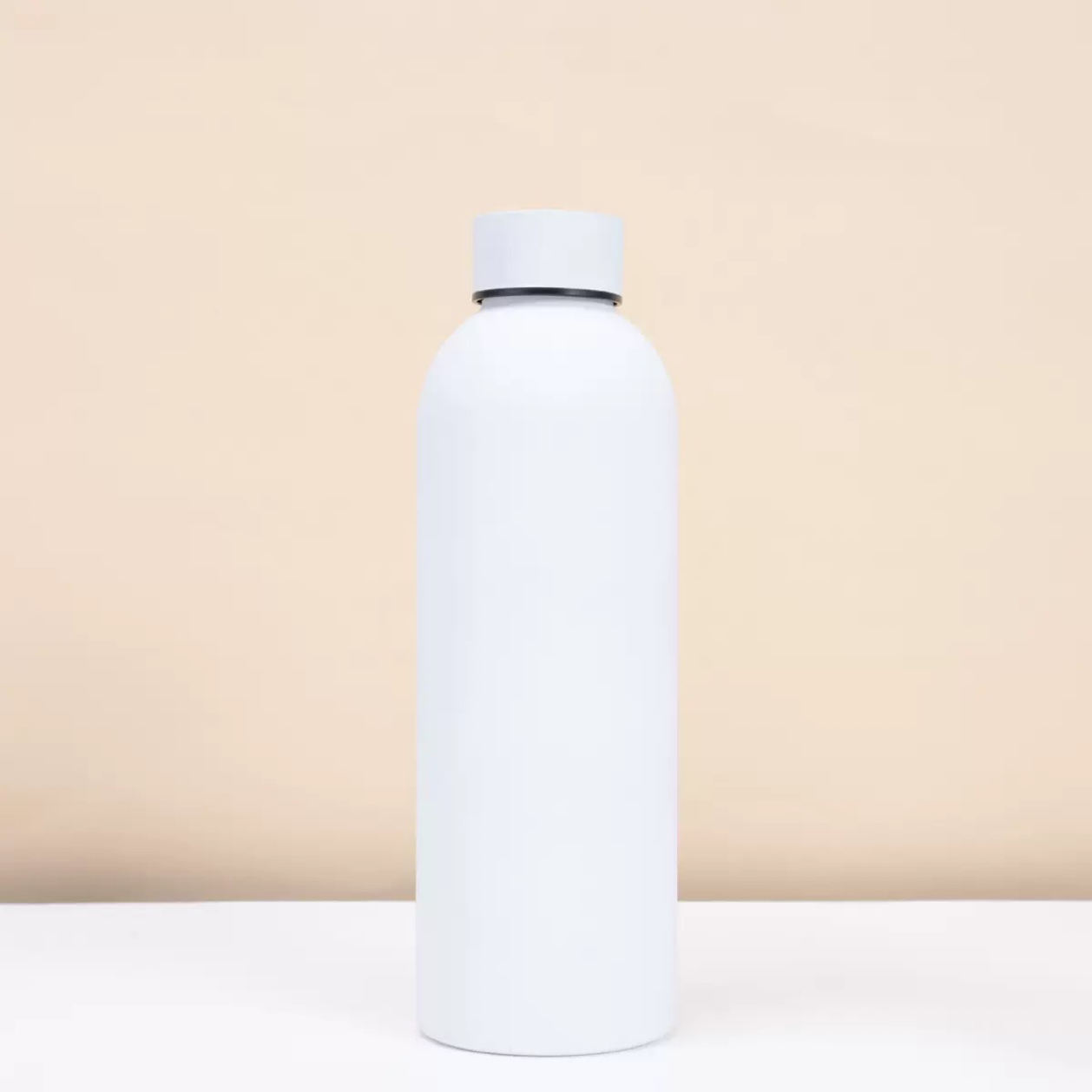 Matte White Bottle 500ML – Premium Minimalist Water Bottle