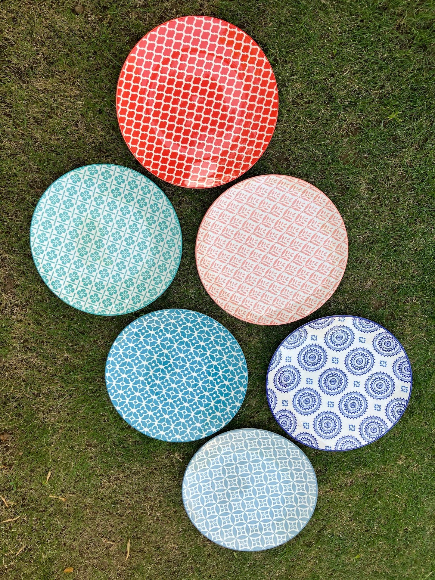 Danny Home Multicolour Dinner Plates (6Pcs)