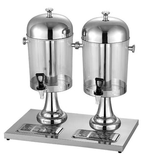 Acrylic Dispenser with Steel Stand and Steel Lid
