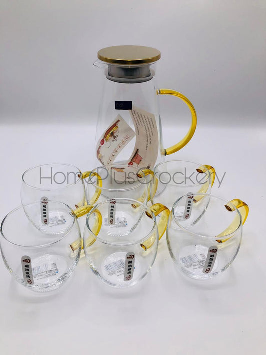 Glass Water Set with Mugs