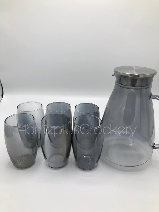 7-Piece Glass Water Set - Elegant Hydration