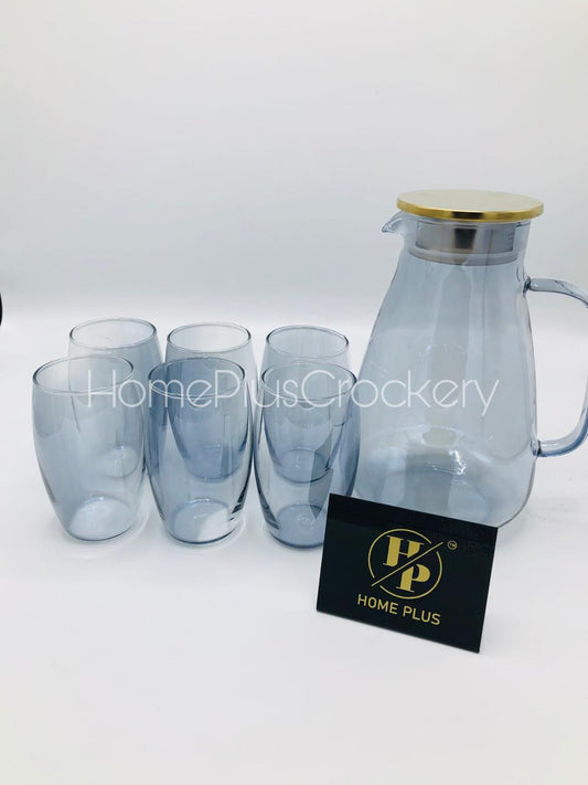 7-Piece Glass Water Set - Elegant Hydration