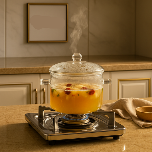 Borosilicate Glass Cooking Pot 1900 ml – Heat-Resistant