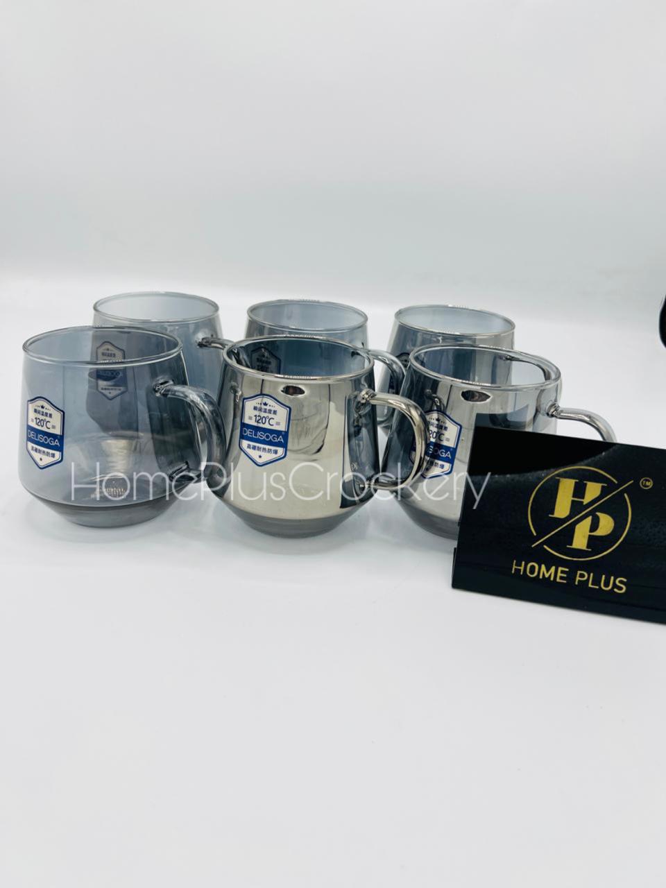 Glass Mugs-Pack of 6