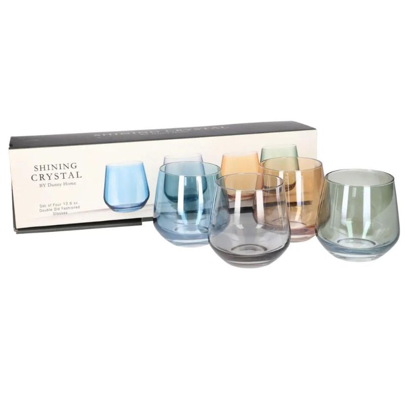 Danny Home Multicolour Glass 4Pcs (360ml)