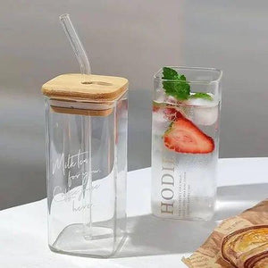 Square Glass Sipper