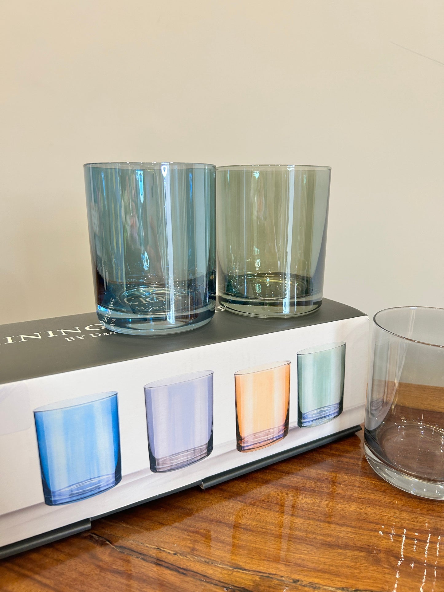 Danny Home Multicolour Glass 4Pcs (410ml)