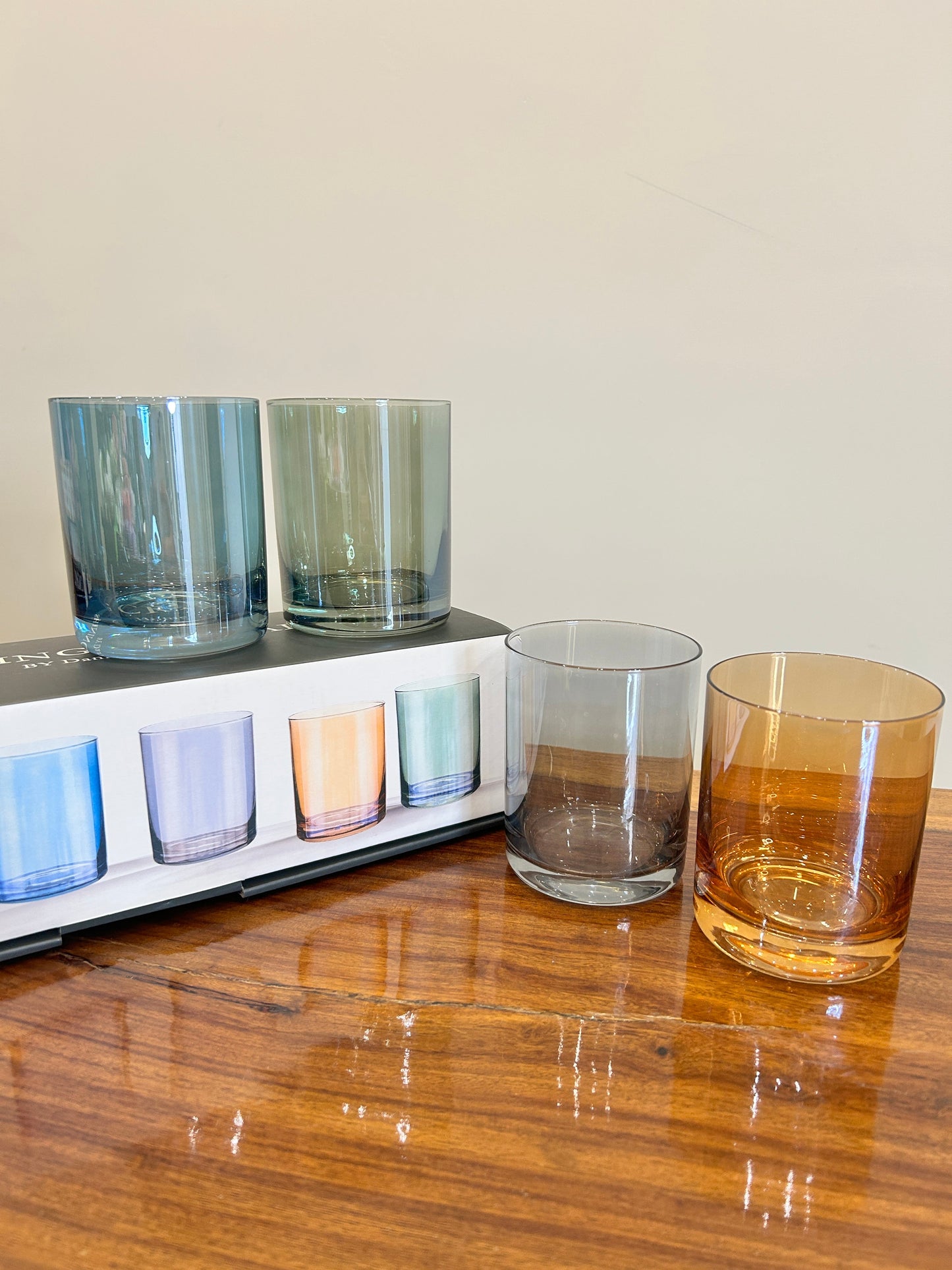 Danny Home Multicolour Glass 4Pcs (410ml)