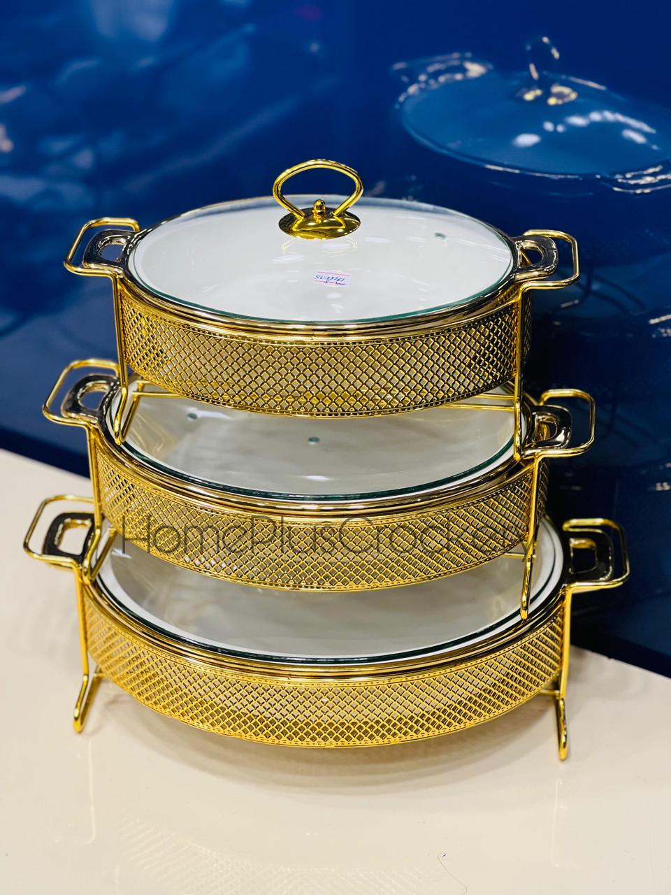 Burner Dish 3-Pcs Set