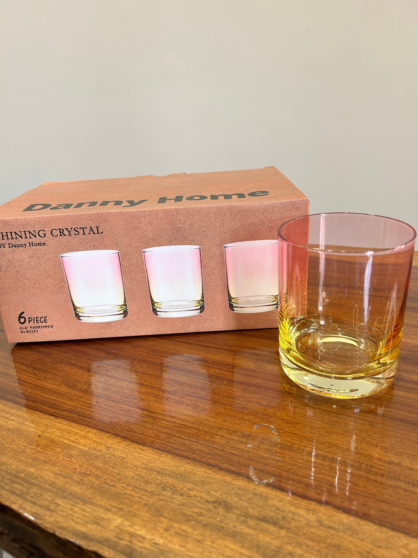 Danny Home Shining Crystal Glass 6Pcs (410ml)