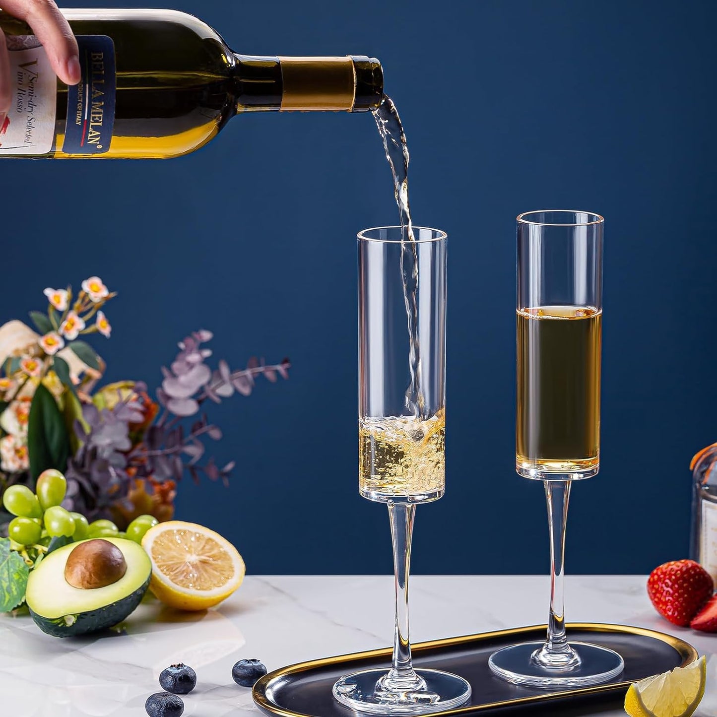 Cylindrical Wine Glass
