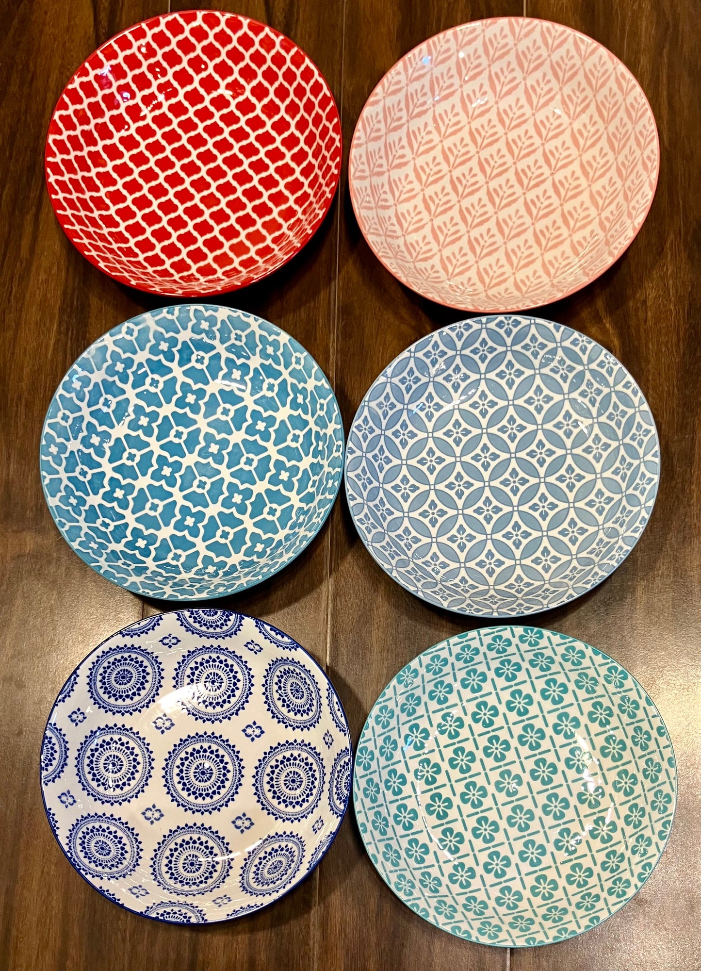 Danny Home Multicolour Deep Plate (6Pcs)