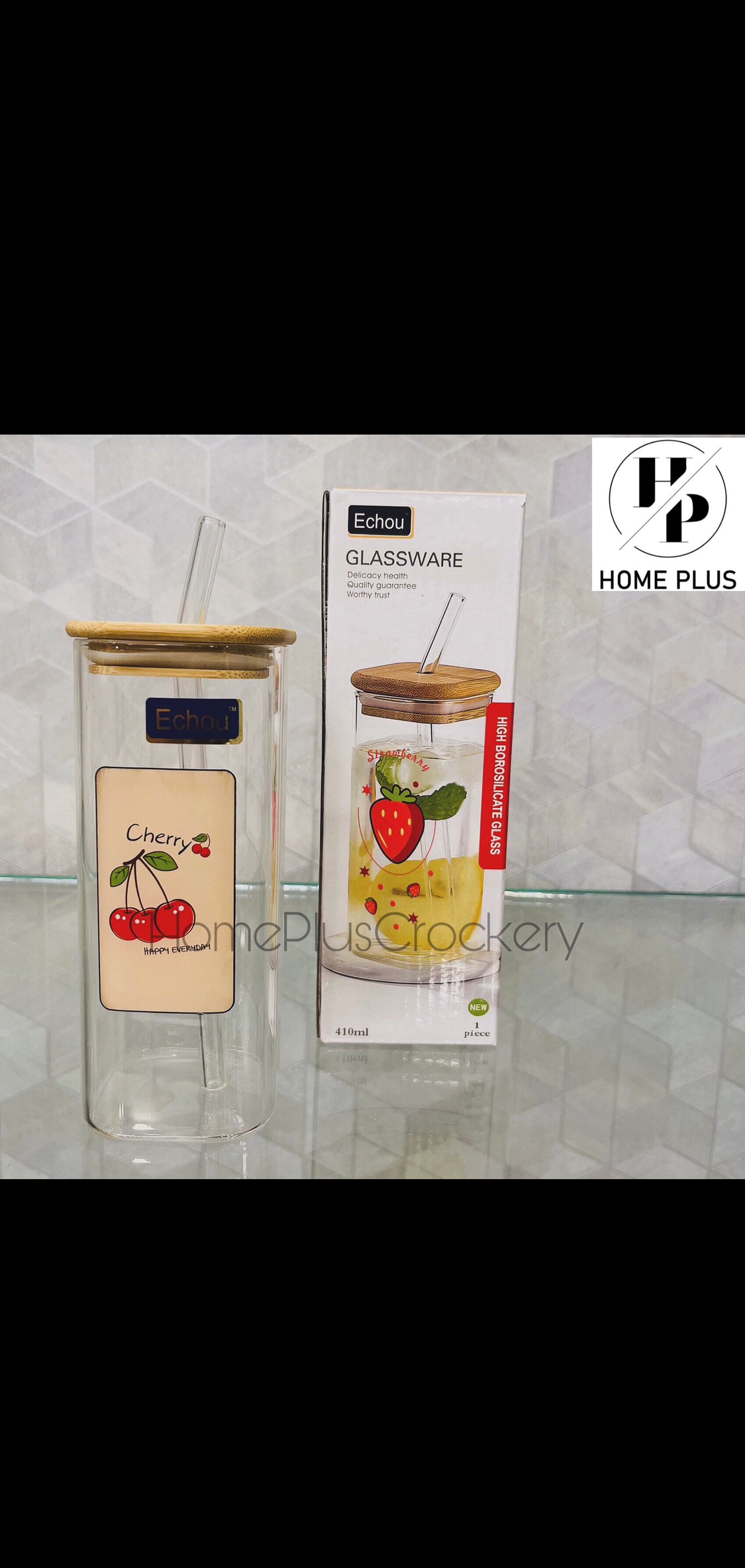 Square Glass Sipper