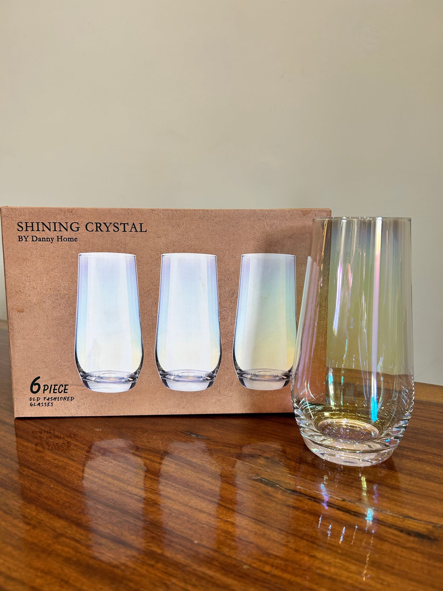 Danny Home Rainbow Glass 6Pcs (550ml)
