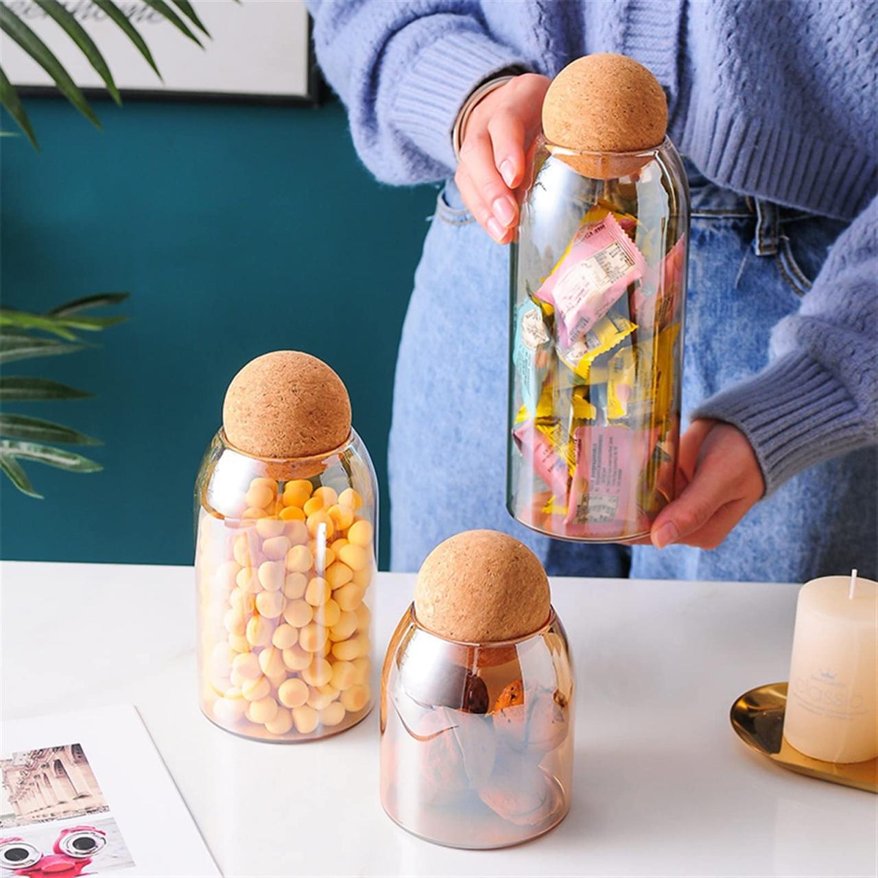 Ball Cork Jar Set