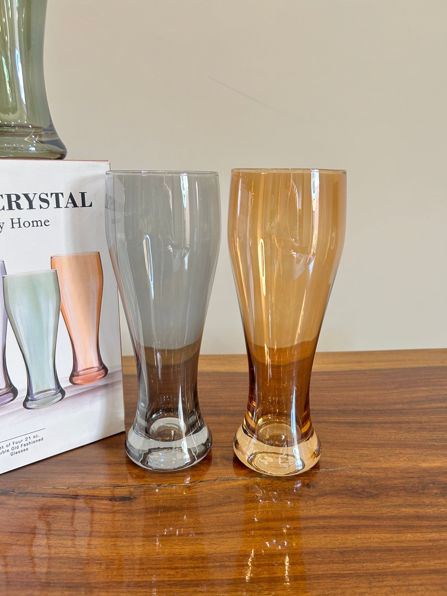 Danny Home Multicolour Tumbler Glass 4Pcs (430ml)