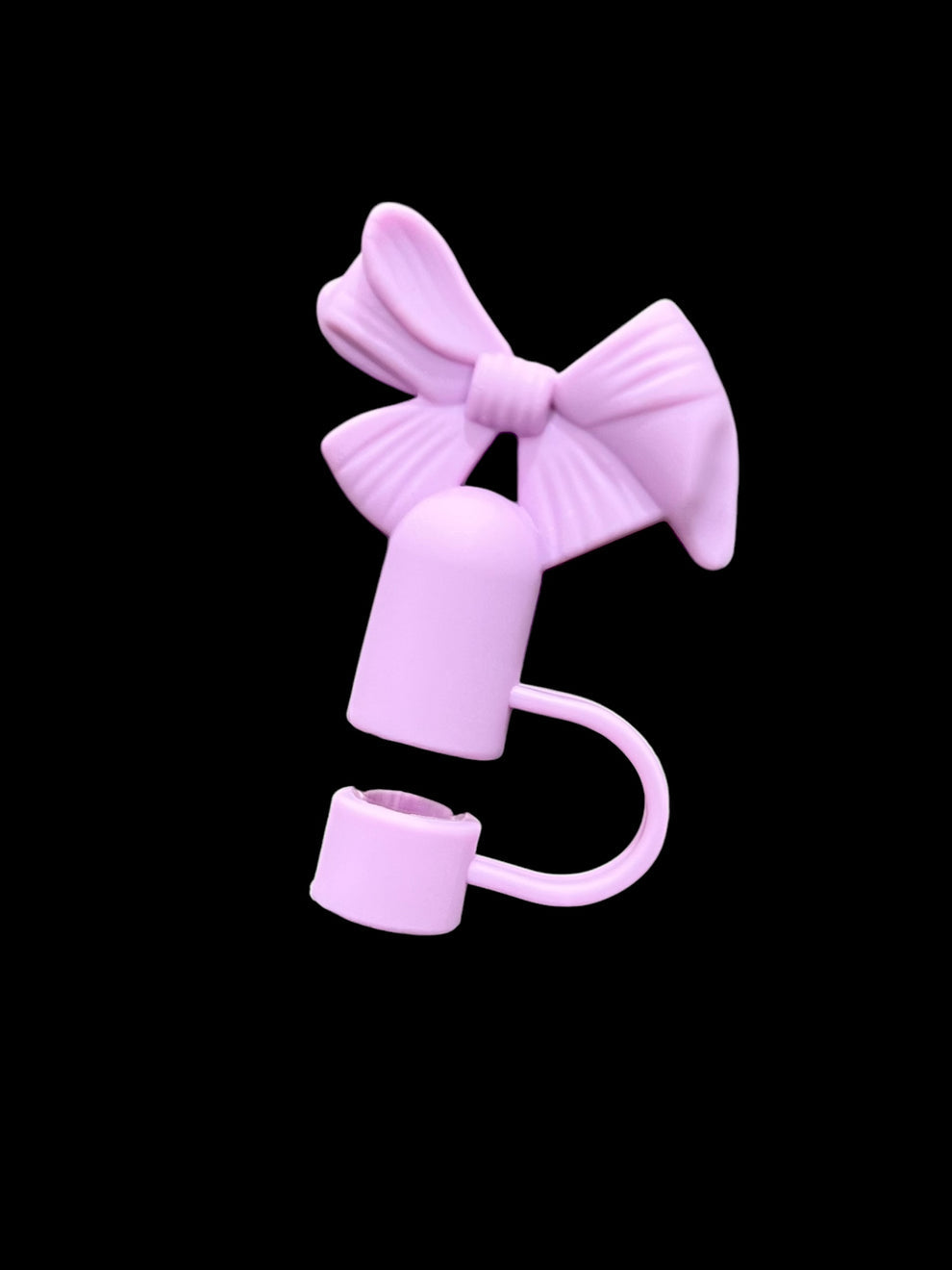 Coquette Bow Shape Silicon Straw Stopper