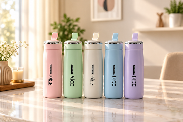 400ml glass water bottles pack of 5