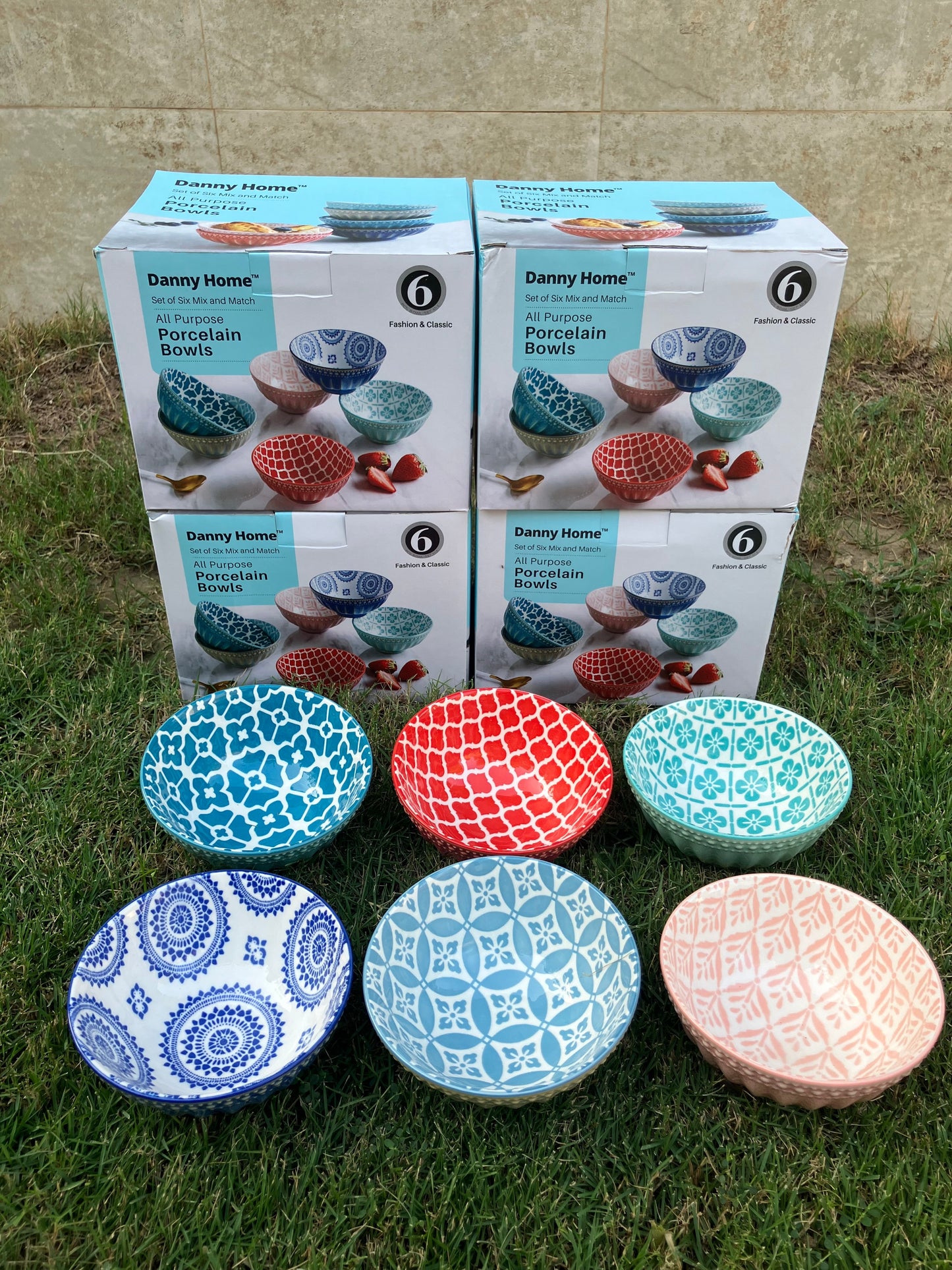 Danny Home Multicolour Sweet Bowl (6Pcs)