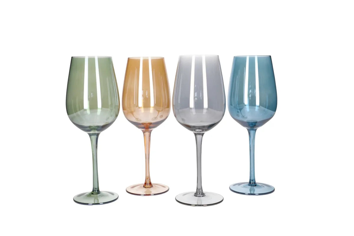 Danny Home Multicolour Wine Glass 4Pcs (450ml)