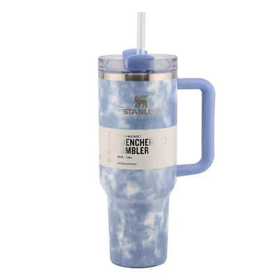 Stanley The Quencher H2.0 FlowState™ Tumbler | 40 OZ | Tie Die Blue