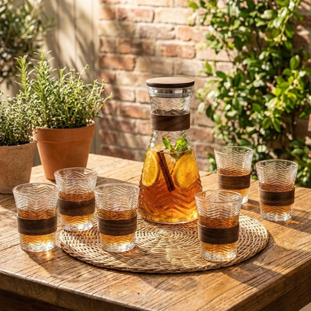 PrismWave Pitcher & Glasses Set (1162)