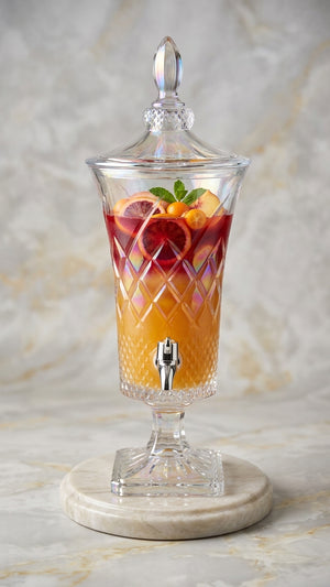Iridescent Diamond Glass Dispenser