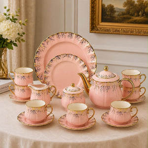 24 Piece Gold Branch Tea Set