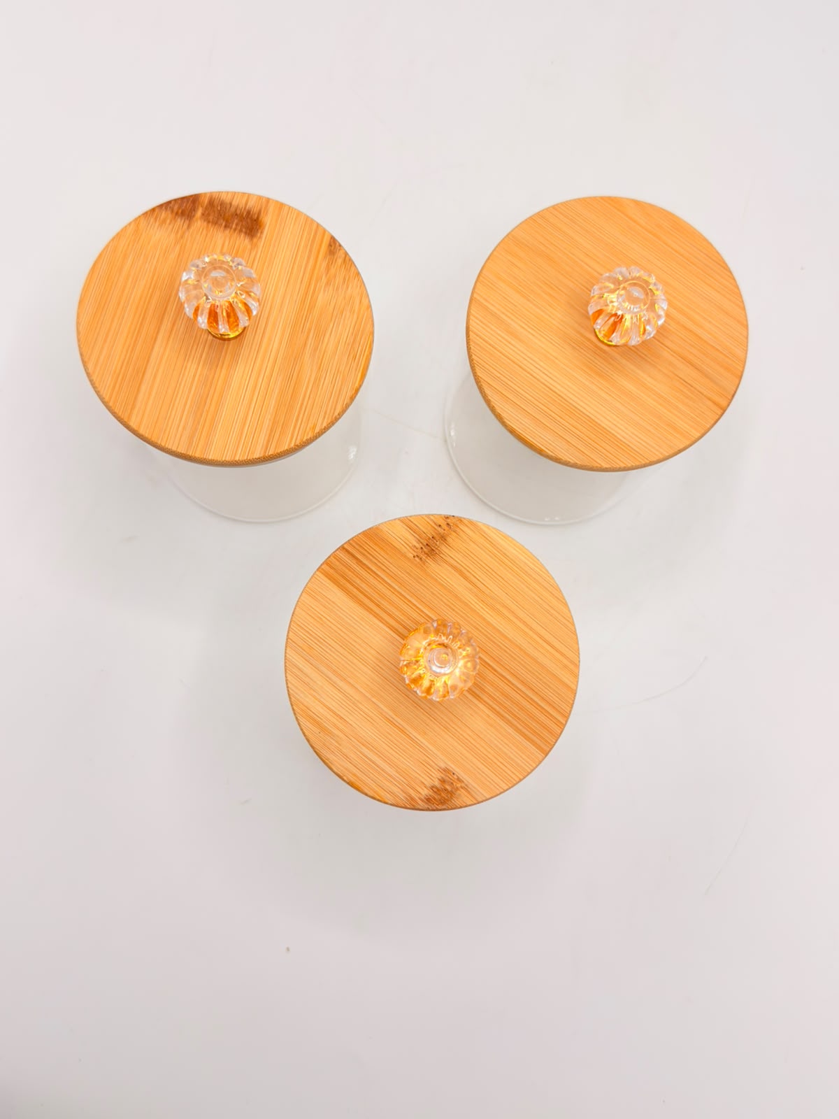 3-Piece Containers with Bamboo Lids