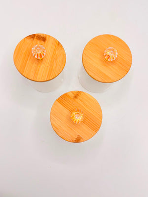 3-Piece Containers with Bamboo Lids