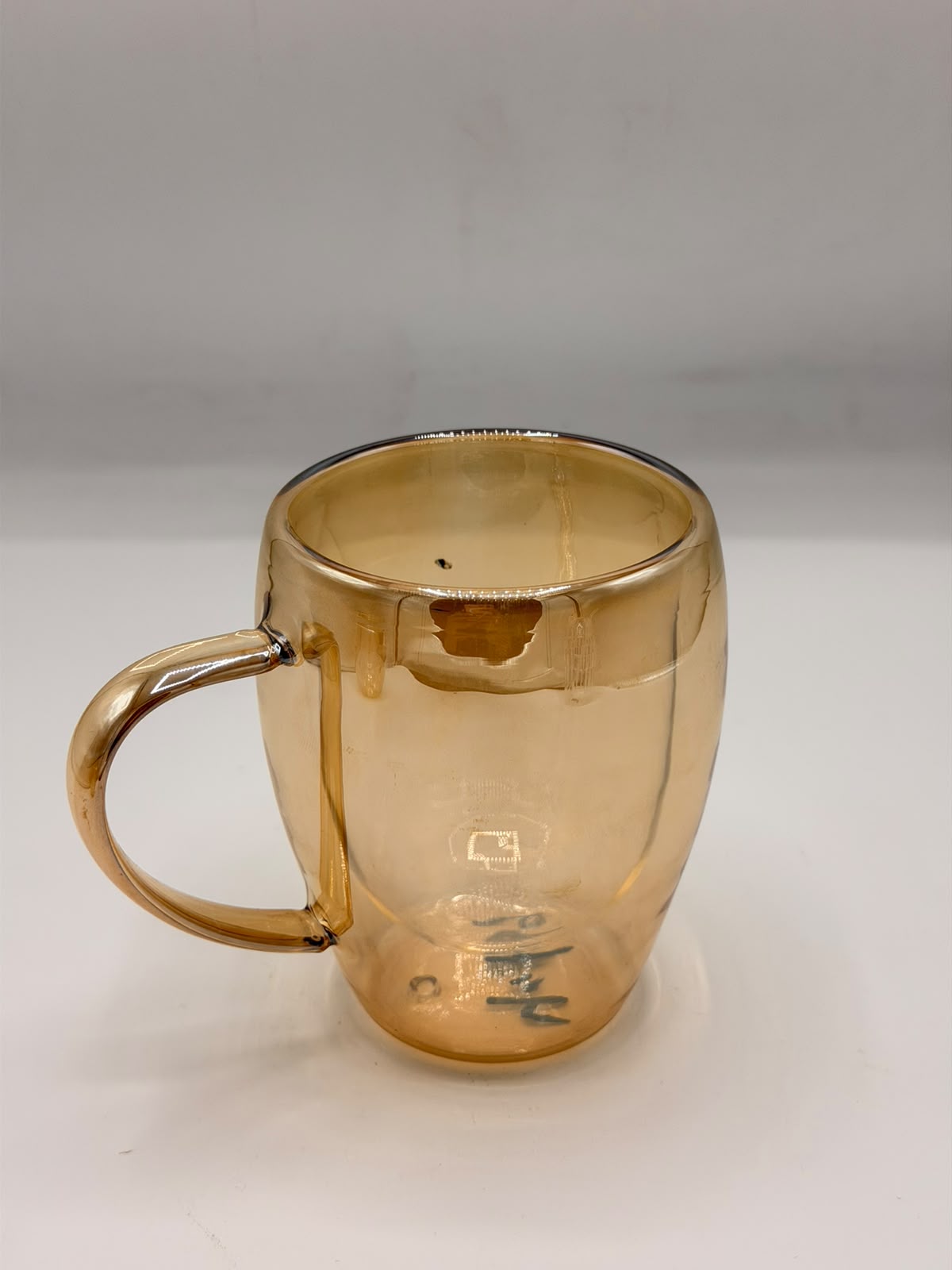 Double wall glass tea mug