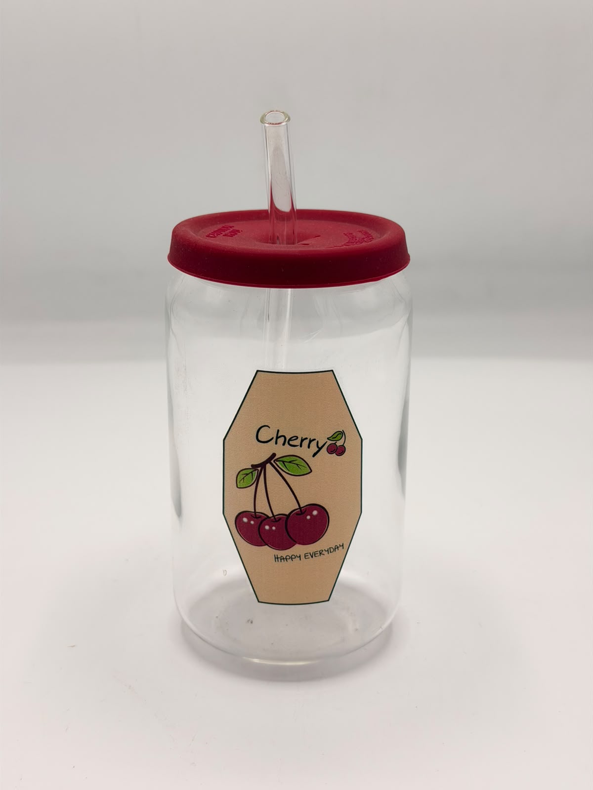 Cherry Sipper Glass – Premium Quality Drinking Glass