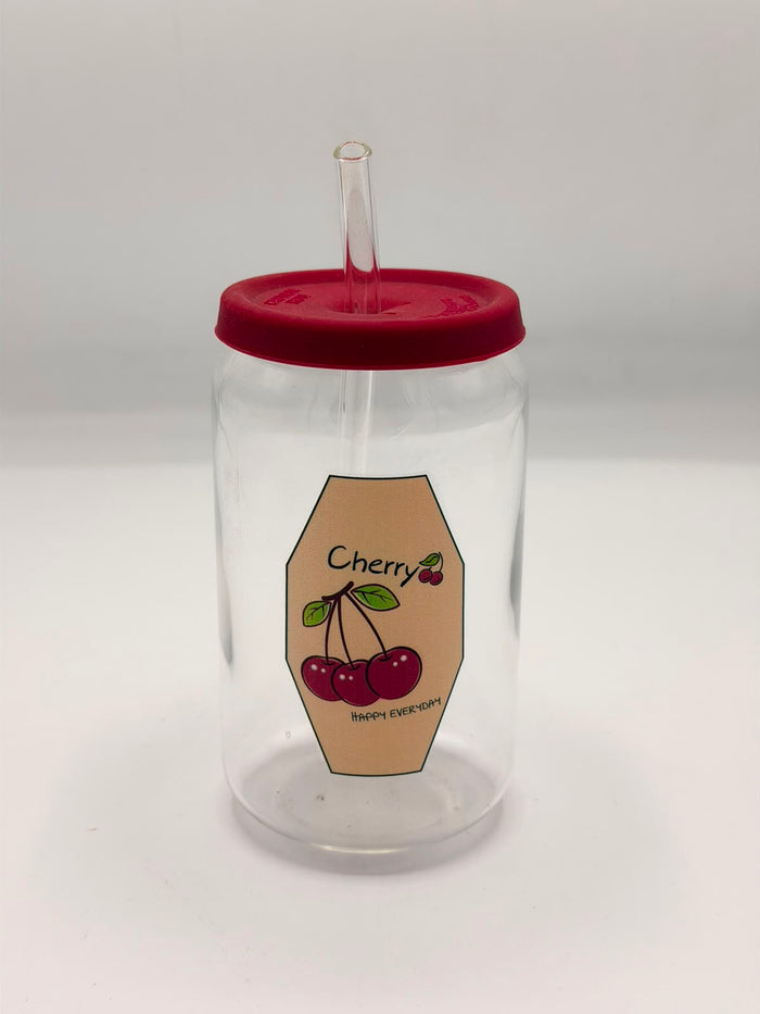 Cherry Sipper Glass – Premium Quality Drinking Glass