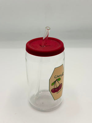 Cherry Sipper Glass – Premium Quality Drinking Glass