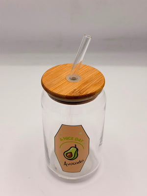 Avocado Sipper Glass – Premium Quality Drinking Glass