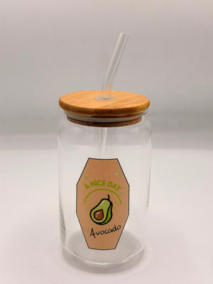 Avocado Sipper Glass – Premium Quality Drinking Glass
