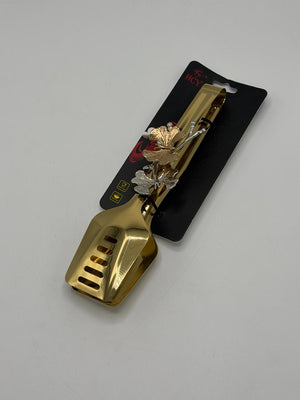 Premium Brass Serving Spoon | Curry & Rice Server with Decorative Handle