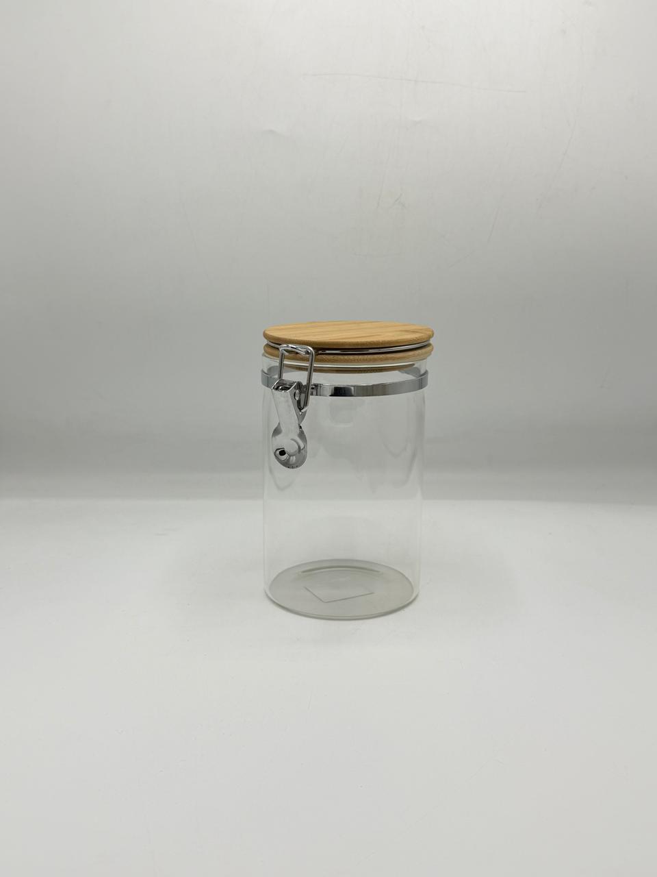 Airtight Glass Container - Bamboo Lid with Clip Lock