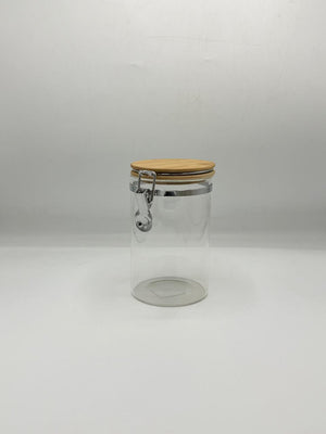 Airtight Glass Container - Bamboo Lid with Clip Lock