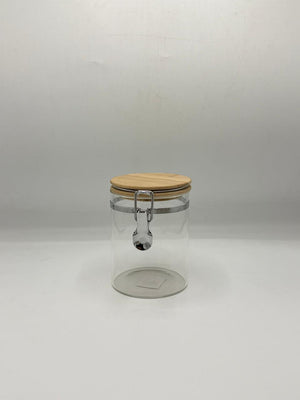 Airtight Glass Container - Bamboo Lid with Clip Lock