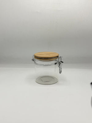 Airtight Glass Container - Bamboo Lid with Clip Lock