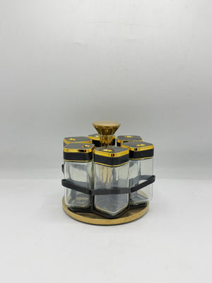 6-Jar Rotating Spice Rack Carousel