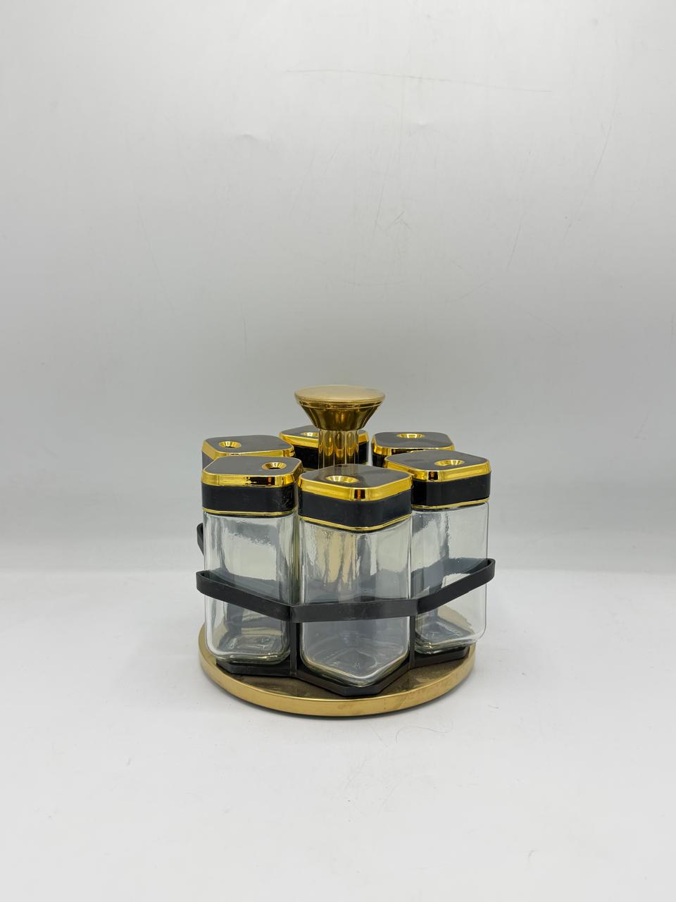 6-Jar Rotating Spice Rack Carousel