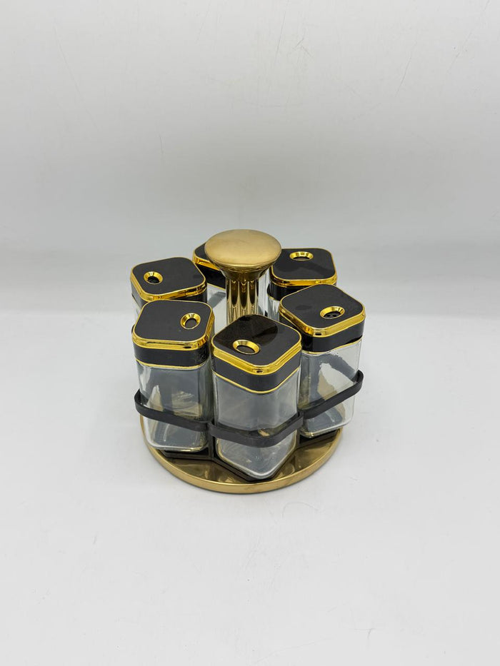 6-Jar Rotating Spice Rack Carousel