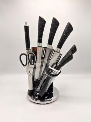 Rotating Stand Kitchen Knife Set (8-Piece)