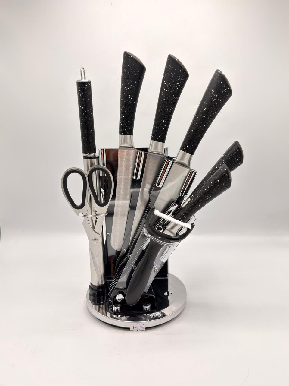 Rotating Stand Kitchen Knife Set (8-Piece)