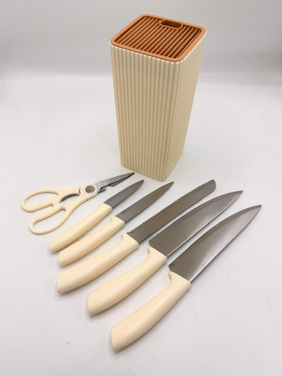 6-Piece Knife Set with Block Stand