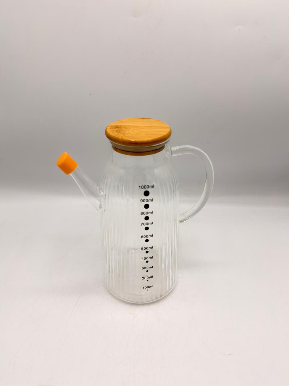 Ribbed Glass Oil Dispenser
